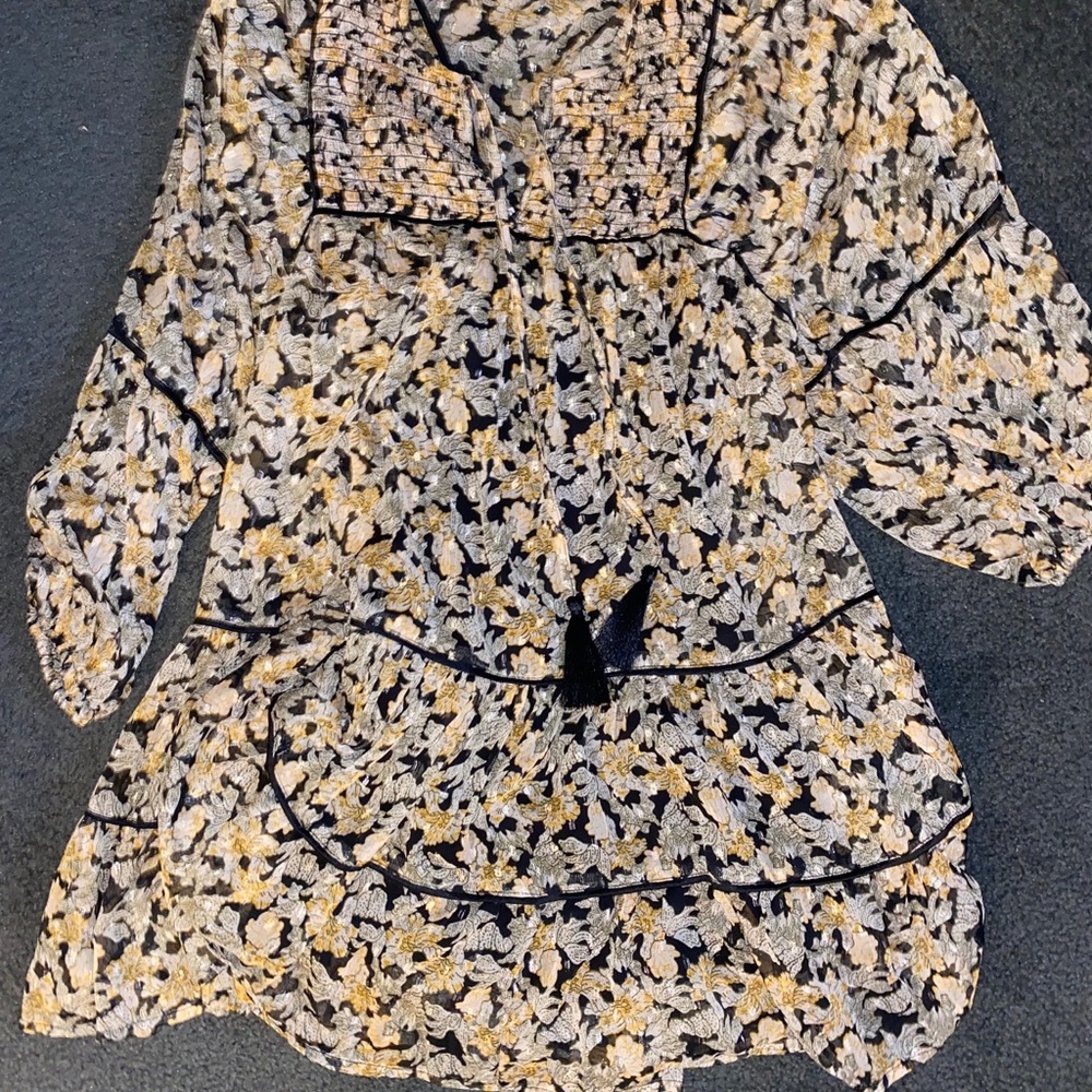 Free People floral tunic dress